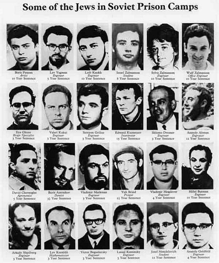 a partial list of Jews in Soviet prison camps, circa 1970s